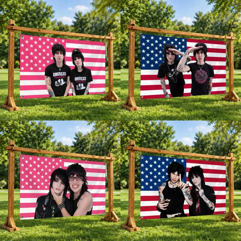 Jake Webber And Johnnie Guilbert Flags Soft Skin-friendly Durable Tapestry Outdoor Party Home Living Room Bedroom Decoration