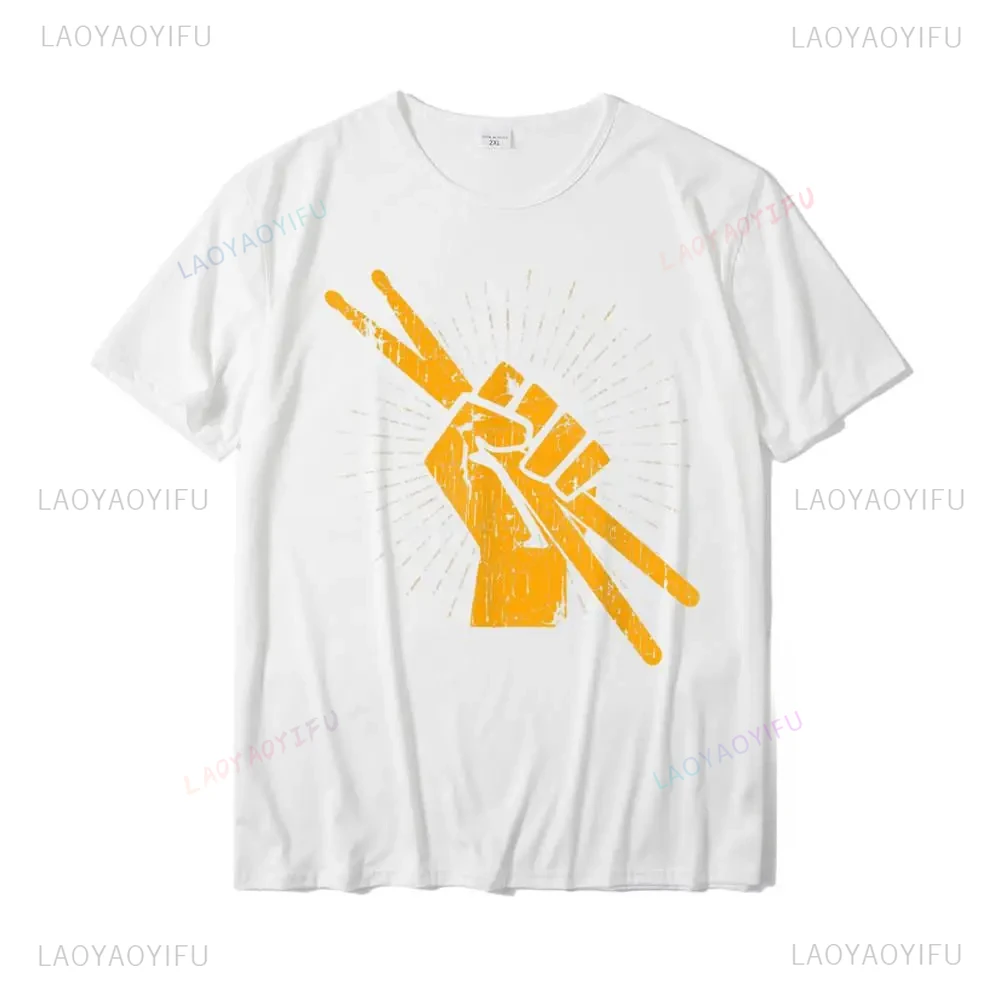 Lover Rock Gifts Batteur Baguettes De Batterie Regular Printed T-shirt Tops Men Clothing Camise Women