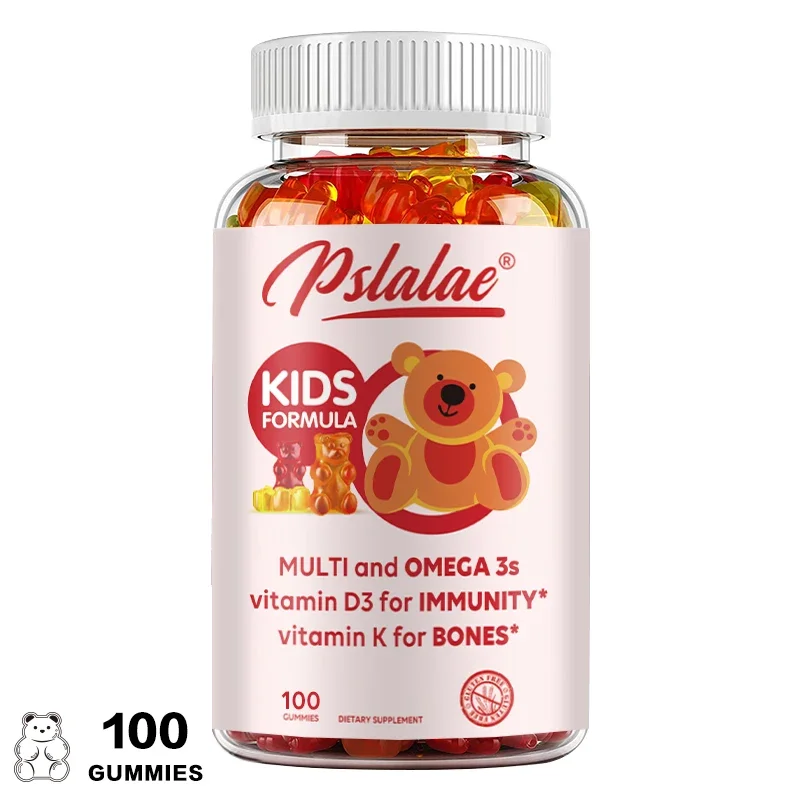 Children's Multivitamin Gummies - Boosts Immunity and Supports Brain Health - with Vitamin C, Omega-3 Fish Oil