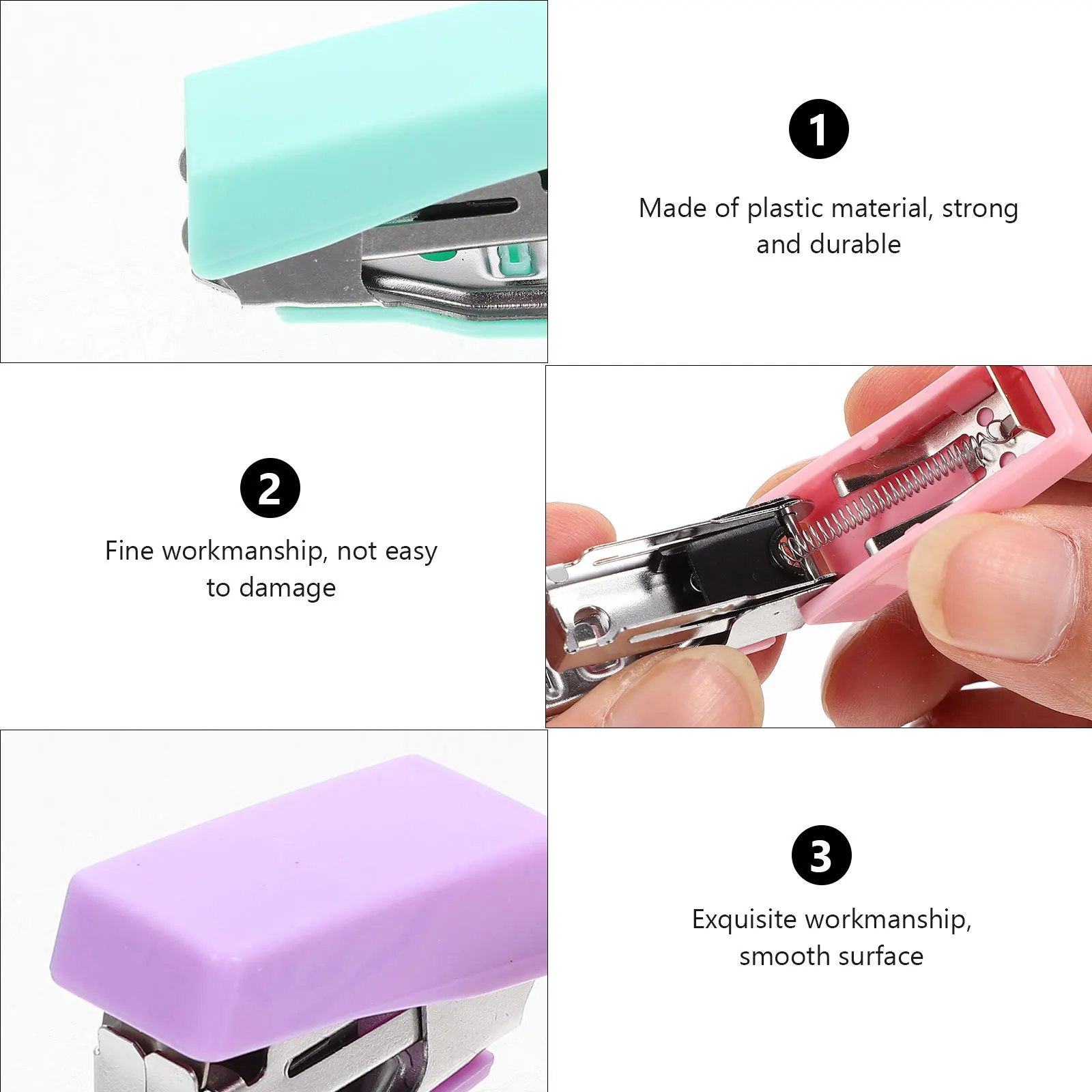 

3Sets Office Stapler Kit Stapler Clips Set Multi-Use Binding Tools Paper Clips Stationery Multi-Use Binding Tools