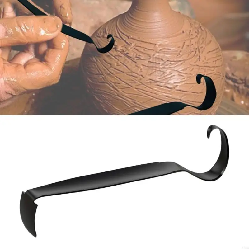 

Ceramic Clay Trimming Tool Metal Pottery Trimming Tool Double Ended Trim Tools for Clay and Ceramic Trim Pottery 87HA