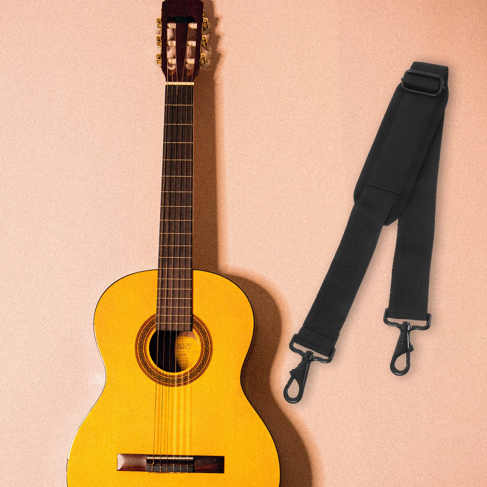 

2Pcs Musical Instrument Case Straps High Quality Durable Adjustable Shoulder Straps for Guitar Bass Violin Pipa Case Accessories