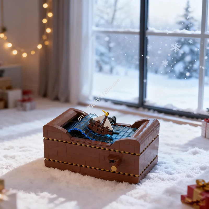 

513pcs MOC Ship Sea Creator Experted Model Building Blocks Architecture Assemble DIY Idea Christmas Gift Education Toy Birthday