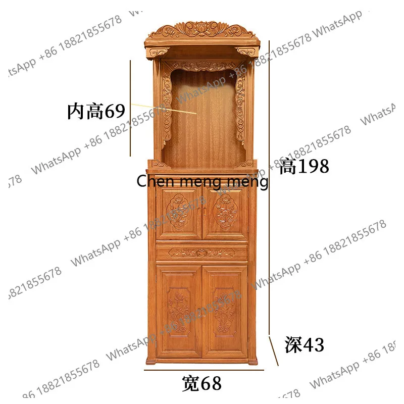 solid wood buddhist shrine home altar cabinet two-tier offering table home buddhist cabinet offering table