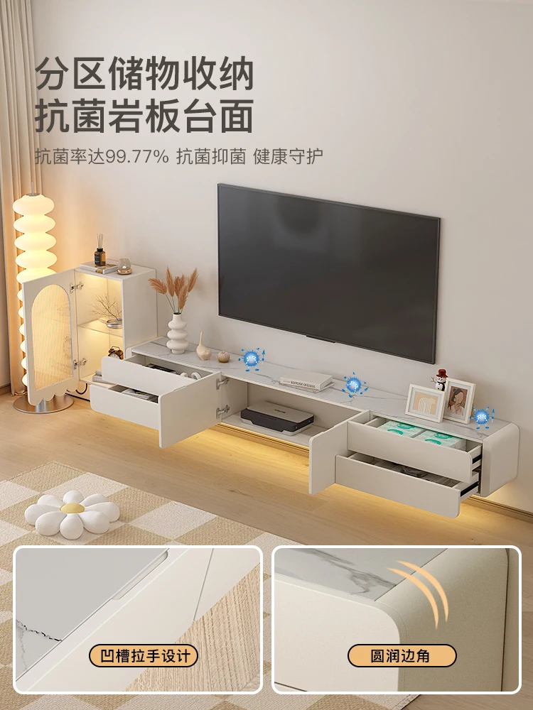 

Ультратонкий шкаф для телевизора, кремовый ветер, гостиная, дом, минималистичный подвесной шкаф для телевизора, новинка 2023, новинка