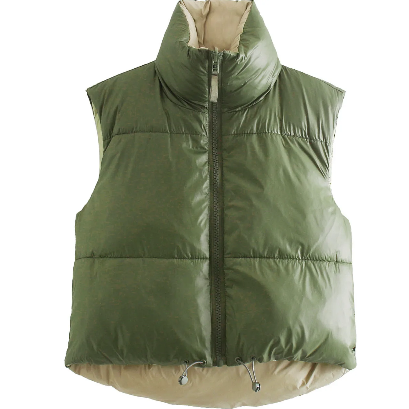 سترة قطنية مزدوجة الجوانب من JNLEAOG تصميم متعدد الاستخدامات للخريف ملابس نسائية جديدة للتنقل بدون زر #4