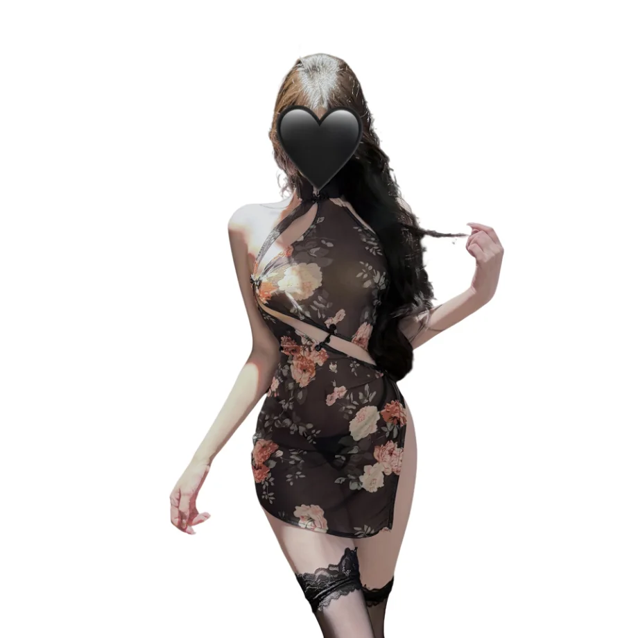 Sexy Secretary Costumes Cosplay Nightclub Spicy Girl Cheongsam Tight Wrap Hip Skirt Chinese Qipao Dress Uniform Porno Temptation