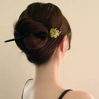 1pc Forest style minimalist modern round headed hairpin with ancient style and wooden hairpin accessories