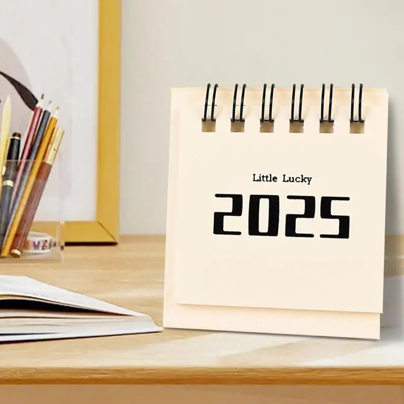 Calendario da tavolo 2024-2025 Piccolo calendario da tavolo mensile da agosto. 2024 al dicembre 2025 Calendari da tavolo per l'anno accademico ribaltabile