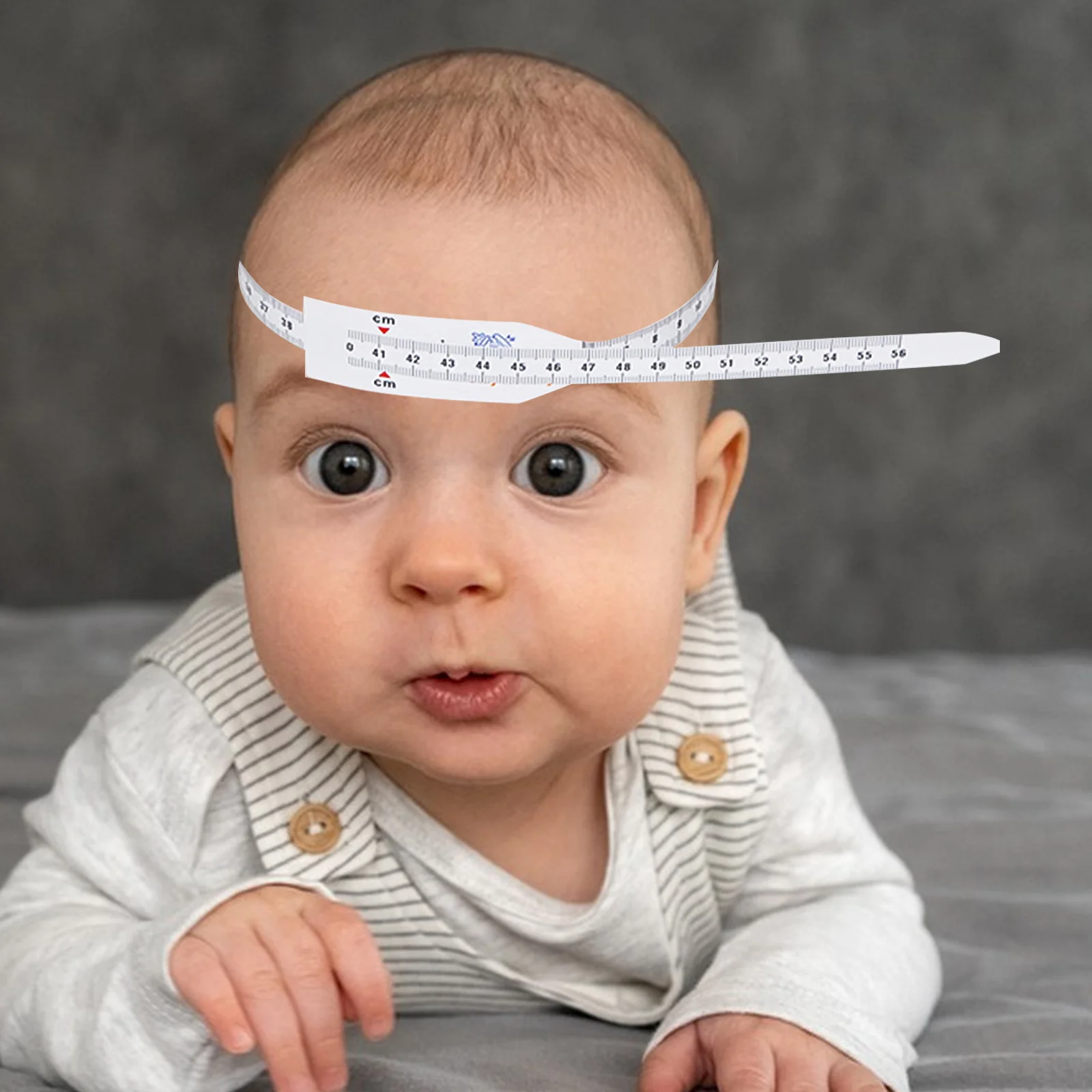 

6Pcs Infant Head Circumference Tape Measure Durable Practical Odorless Safe Accurate Flexible 56cm White Tape Measure