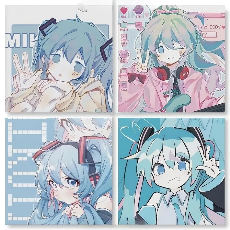 Japanese beautiful girl Hatsune Miku combination post-it note two-dimensional cute high-looking student note book guest bookgift