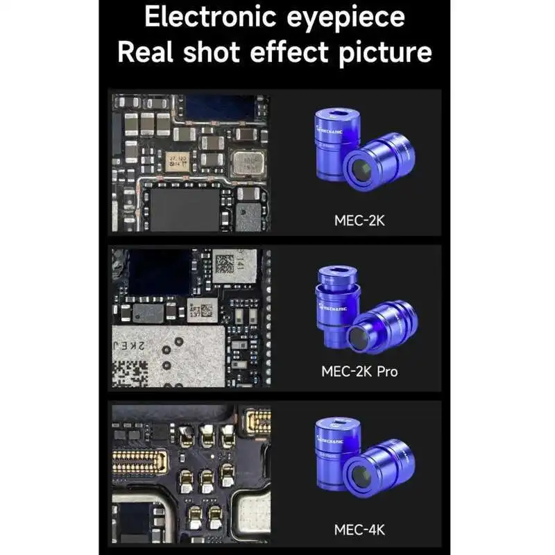 كاميرا العدسة الإلكترونية Mechatronics MEC 2K/2K Pro/4K لأداة صيانة المجاهر الاستريو الحيوي لثنائي الفينيل متعدد الكلور المحمول