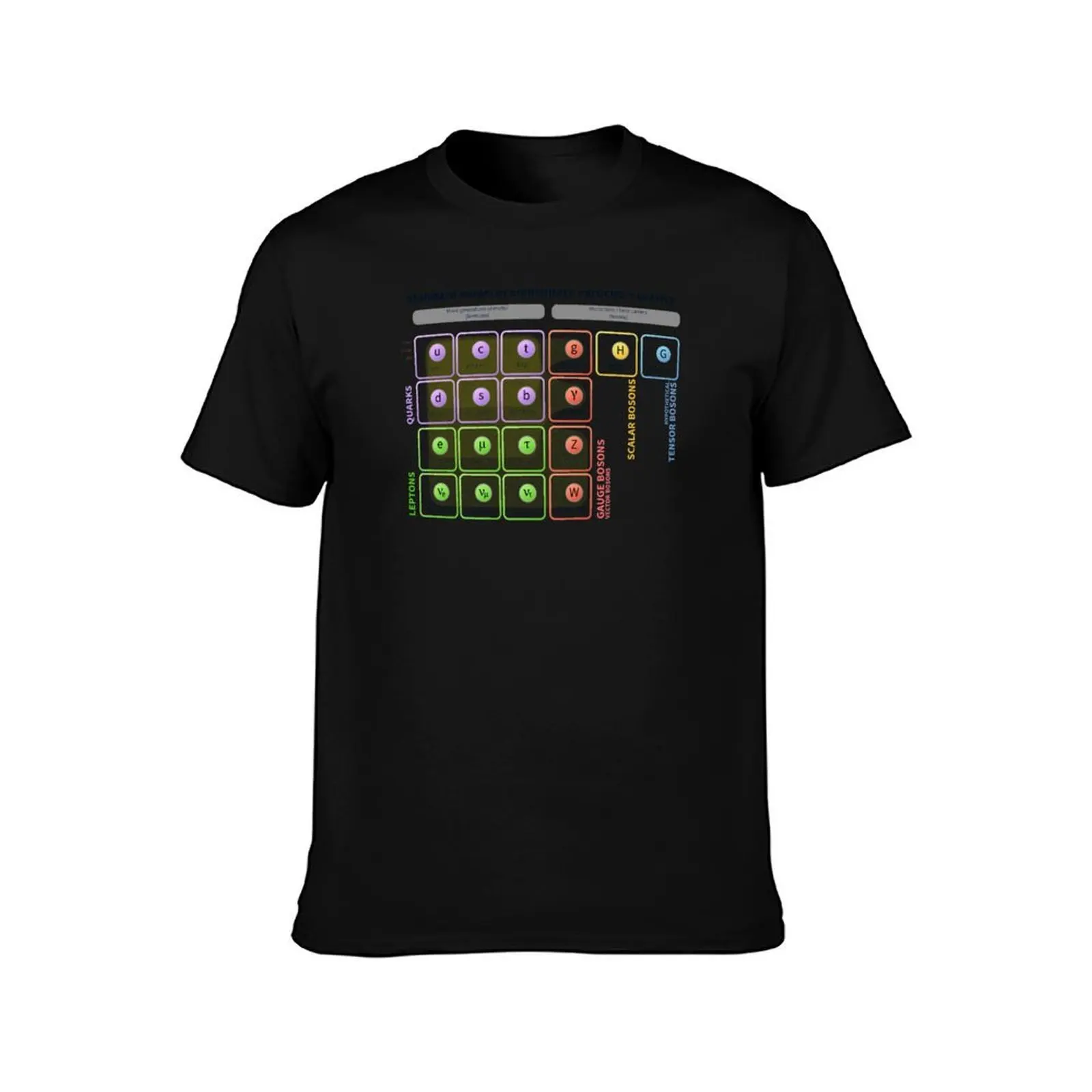 The Standard Model of Particle Physics T-Shirt Big and Tall Casual T-Shirt