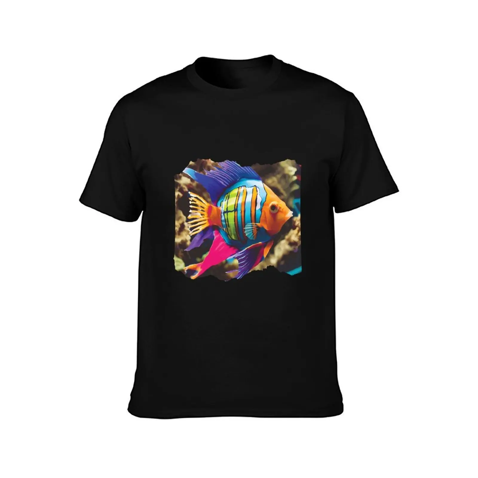 A beautiful exotic fish T-Shirt Functional Casual Short Sleeve Tee T-Shirt