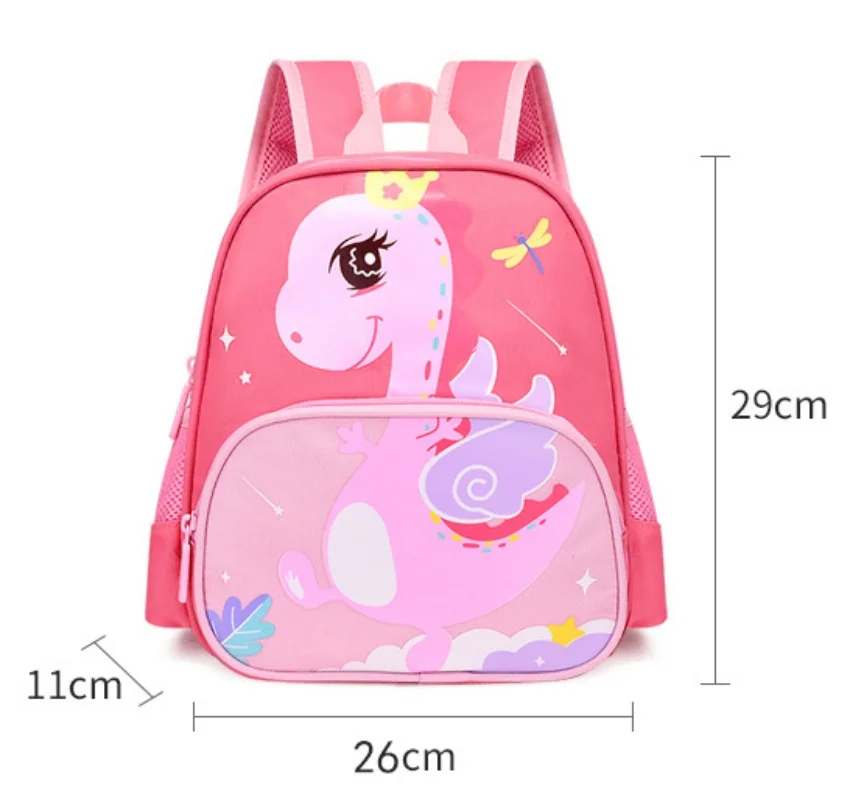 Personalized Name Cartoon Kids Backpack Little Dinosaur Kindergarten Bag with Embroidered Name Small Light Kids Schoolbags