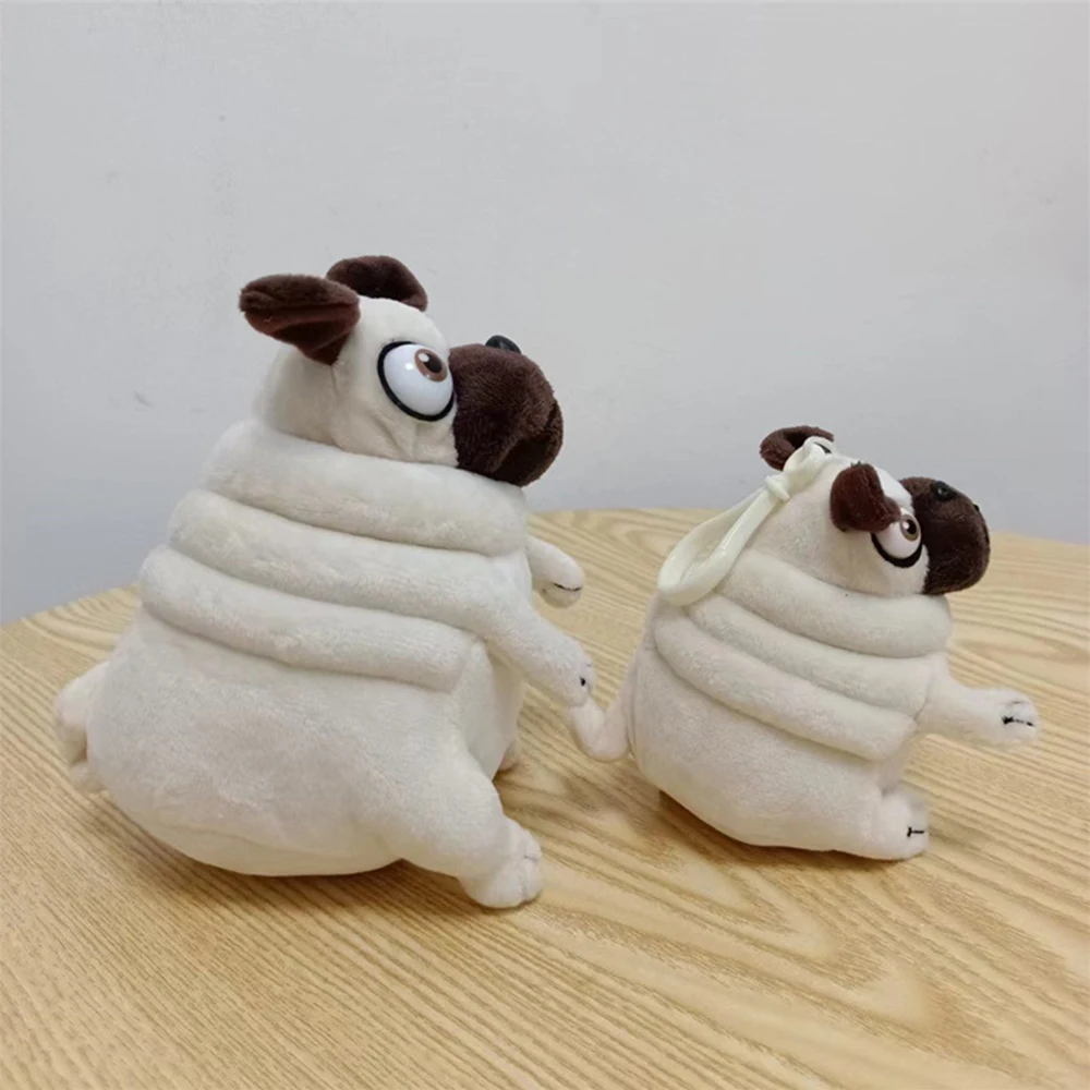 15cm Pig the Elf Pug peluche Kawaii seduto grasso Pug cani giocattolo bambole di pezza bambole regalo di compleanno per bambini