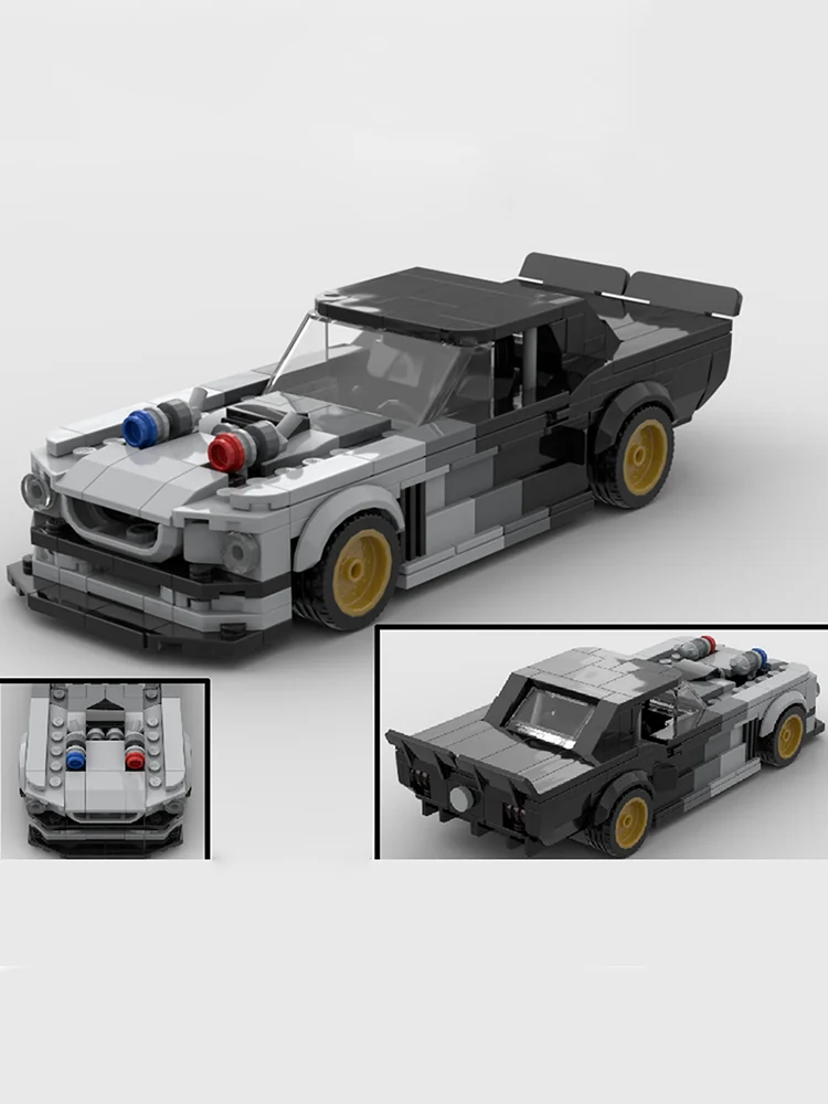 Набор для сборки гоночного спортивного автомобиля MOC City Car Series из 348 деталей - подарок на праздники и день рождения
