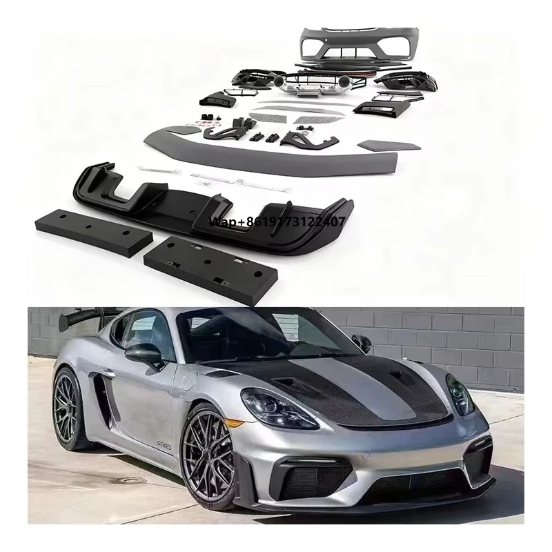 

For New 718 2016 GT4RS Bumper Body Kit with Exhaust