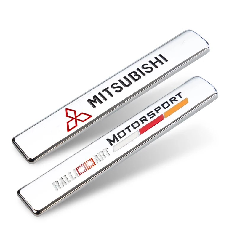 Pegatinas de Metal 3D para coche, emblema deportivo, accesorios de decoración para Mitsubishi ASX Lancer Evo L200 Pajero Sport Attrage Xpander Mirage