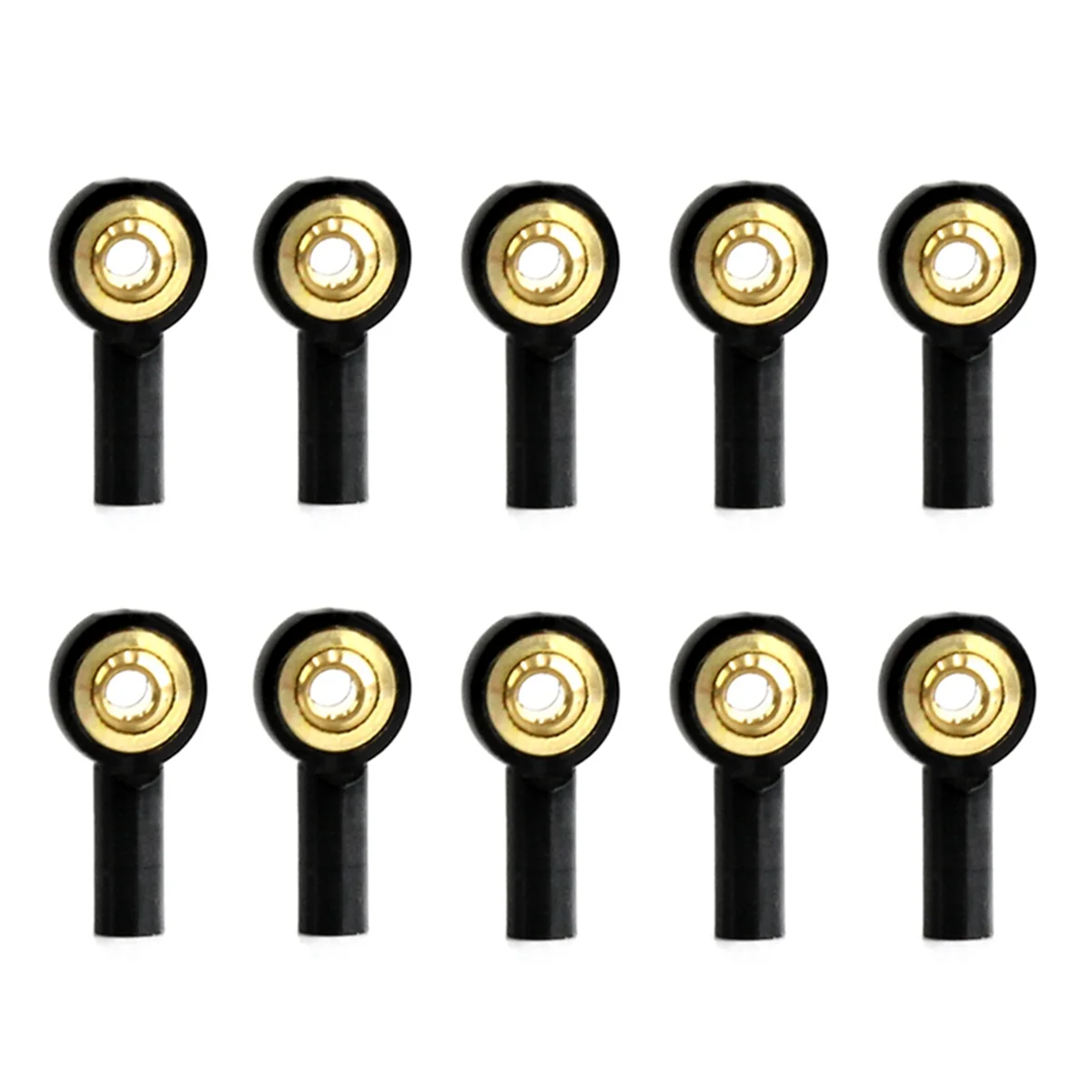 AS96-20個 メタルM2リンクタイロッドエンド ボールジョイントバックル ステアリングプッシュロッド タイロッドエンド RCカーボートアップグレードパーツ用 ブラック