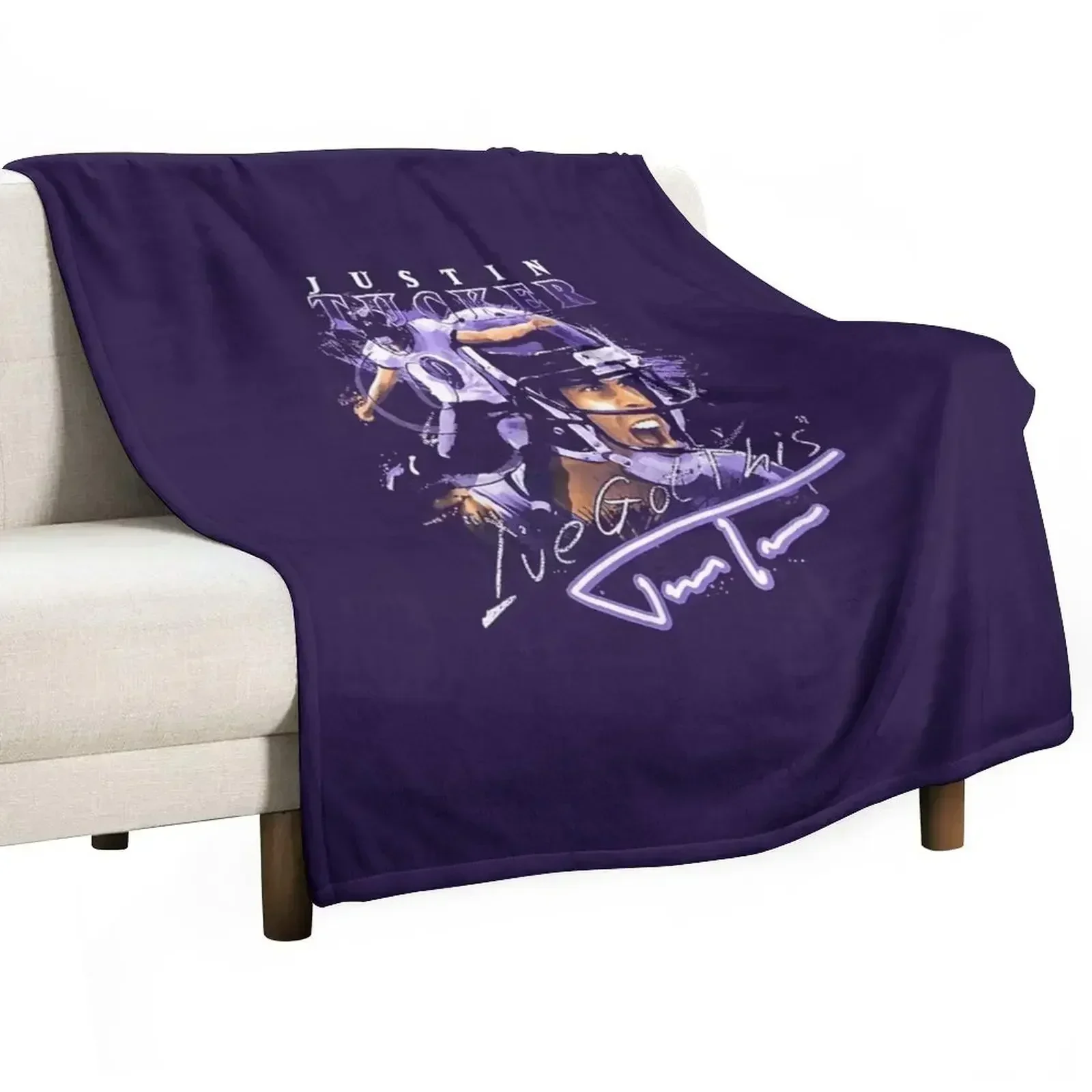 justin tucker Throw Blanket Soft Beds Sleeping Bag Blankets