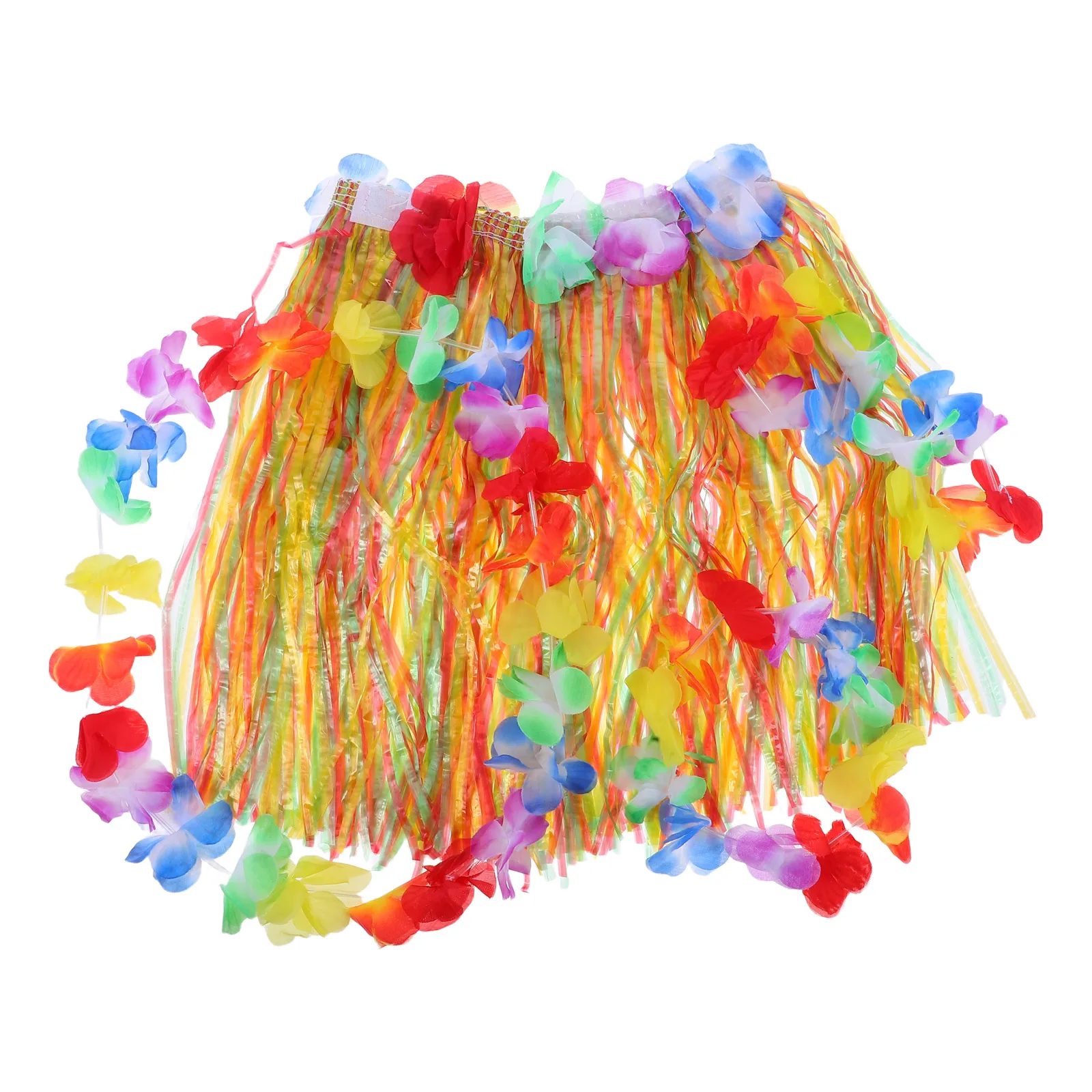 

Children Grass Skirt Suit Luau Party Dance Kids Costume Set Beach Accessories