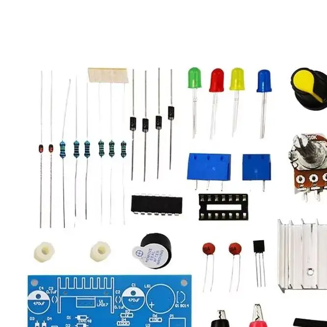LM317 Adjustable DC Regulated Power Supply Kit DIY Soldering Training Circuit Board for Student Assembly Practice