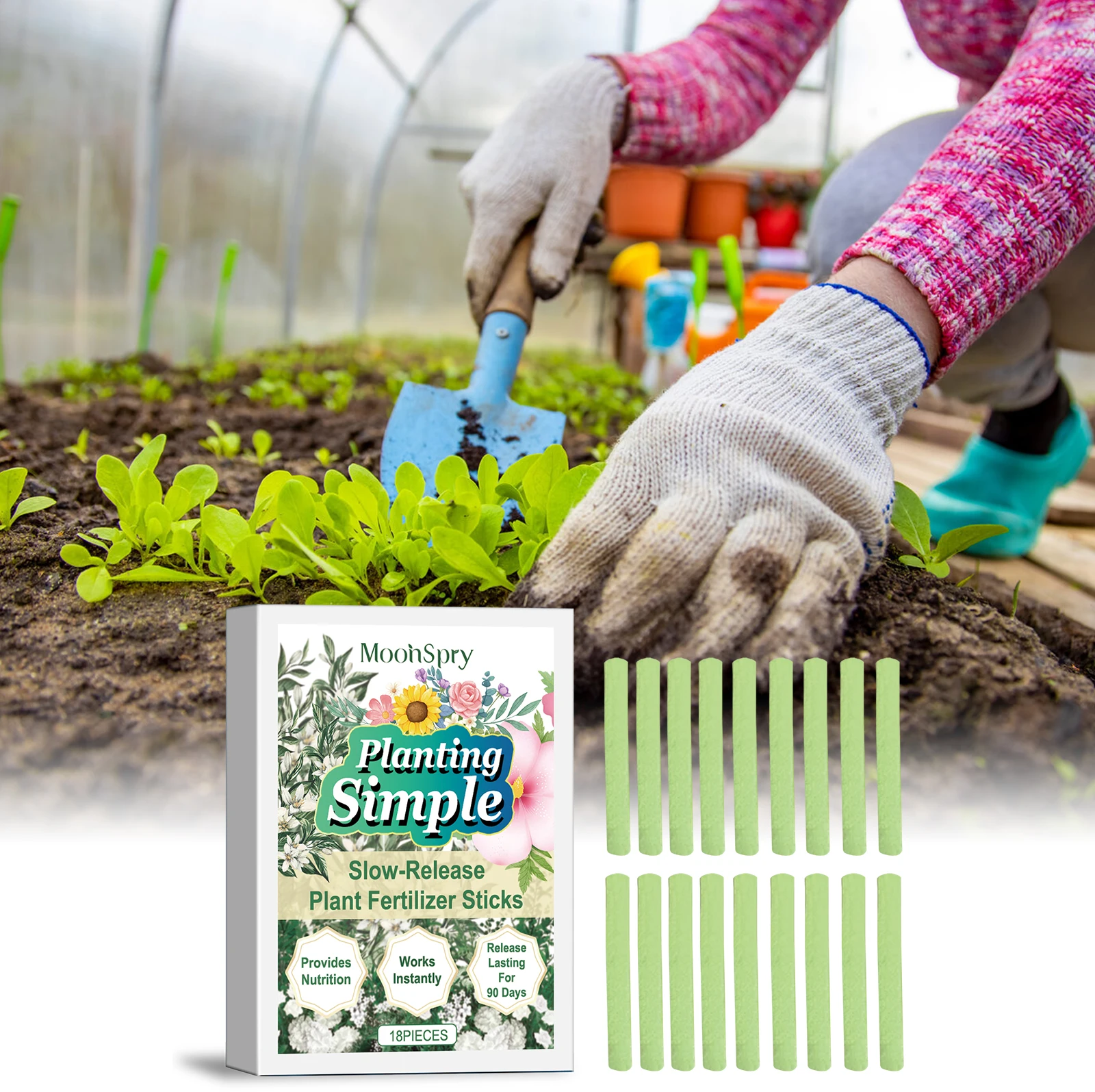 

Питательный стик для растений; медленно высвобождающийся питательный агент для домашних цветов и зеленых растений в горшках, для выращивания и ухода за растениями.