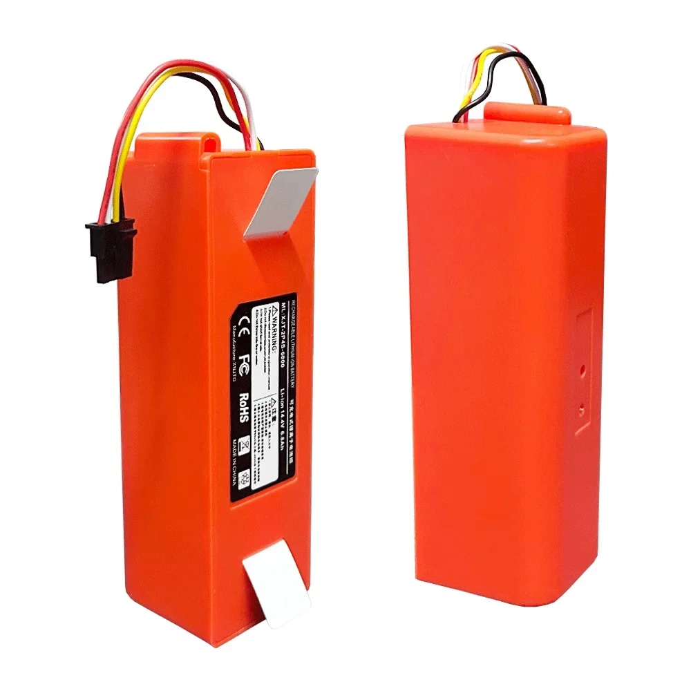 14.4V 6800mAh 6.8ah for Xiaomi Robotic Vacuum Replacement 18650 Battery for Xiaomi Roborock S55 S60 S65 S50 S51 S5 MAX S6