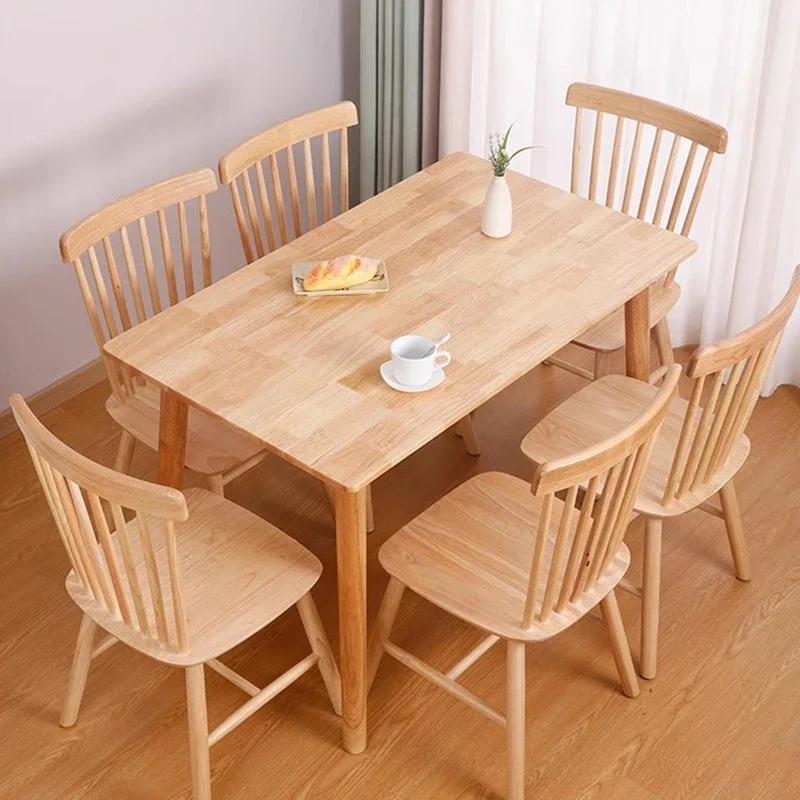 z Nordic Wood Dining Table Vintage Rectangle Kitchen Space Savers Kitchen Dining Table Side Minimalist Mesa Comedor Furniture z
