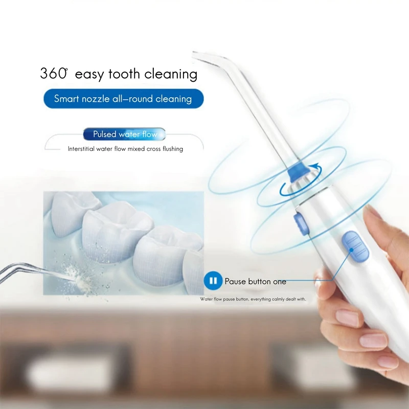 Water  Flosser ,Oral Irrigator With 800ML Detachable Water Tank Water  Pick For Braces Care,Teeth Cleaner EU Plug