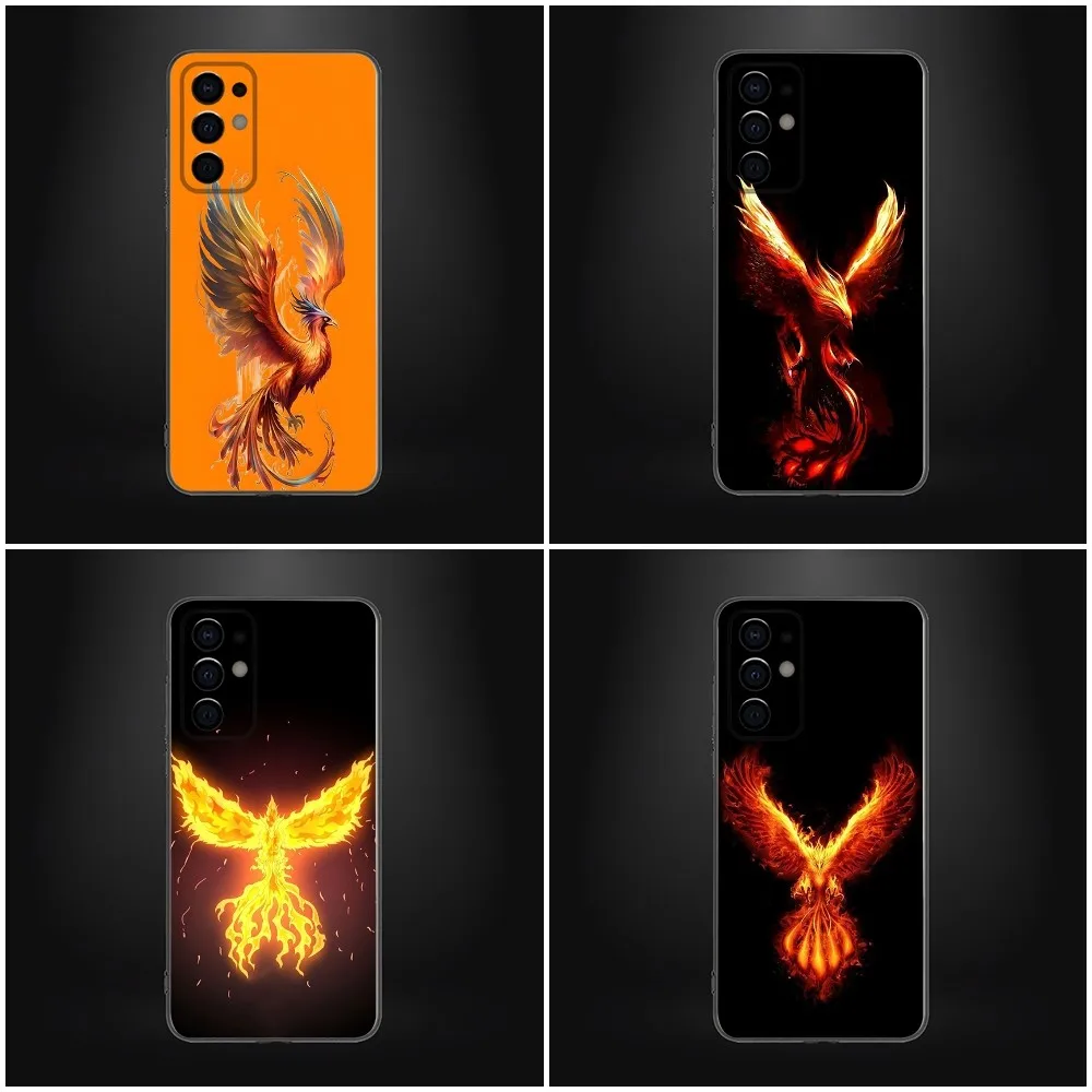 

Red Cool Phoenix Phone Case For Samsung Galaxy A13,A21s,A22,A31,A32,A52,A53,A71,A80 Soft Black Shell