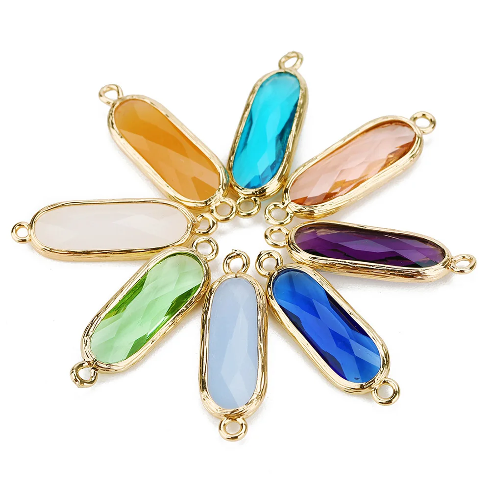 

5pcs Glass Pendant DIY Jewelry Making Accessories Creative Delicate Design Multi-purpose Necklace Earring Bracelet Craft