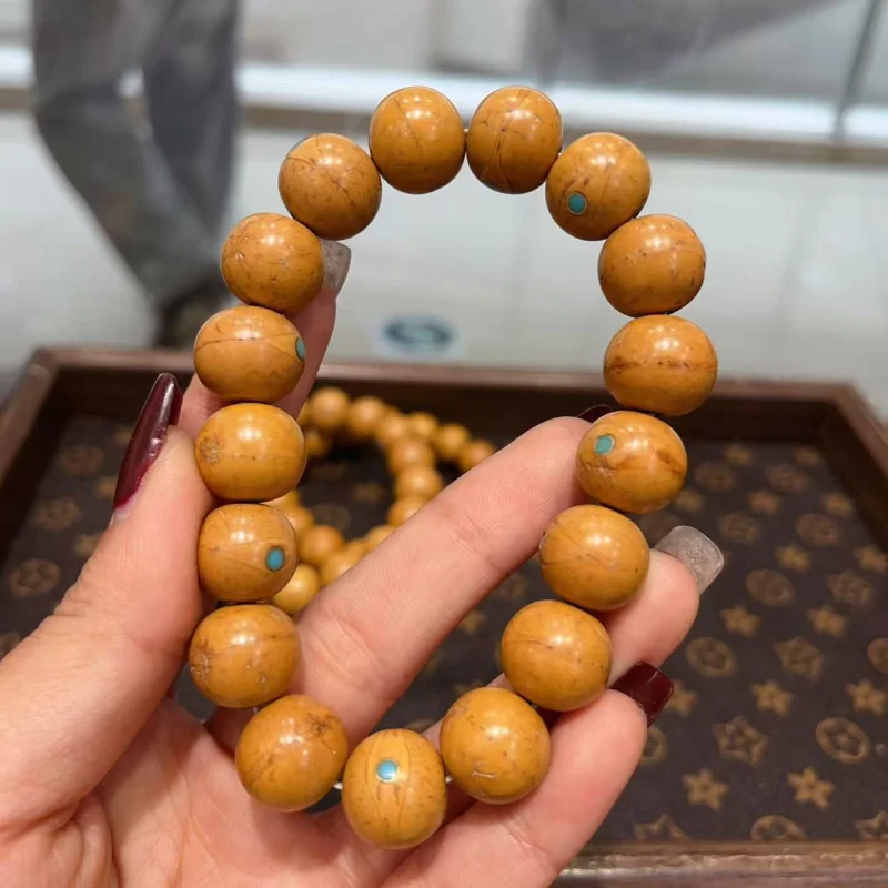 

Design Eye Inlaid Green Turquoise Single Circle Bracelet Fashion Jewelry Accessory