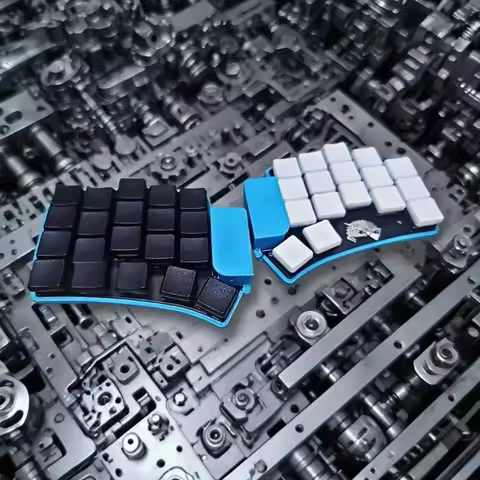 Ferris Sweep Cradio Choc Split Keyboard 34keys Dwarf Axis Thin Type Wireless Bluetooth Hot Plug Custom Mechanical Keyboard