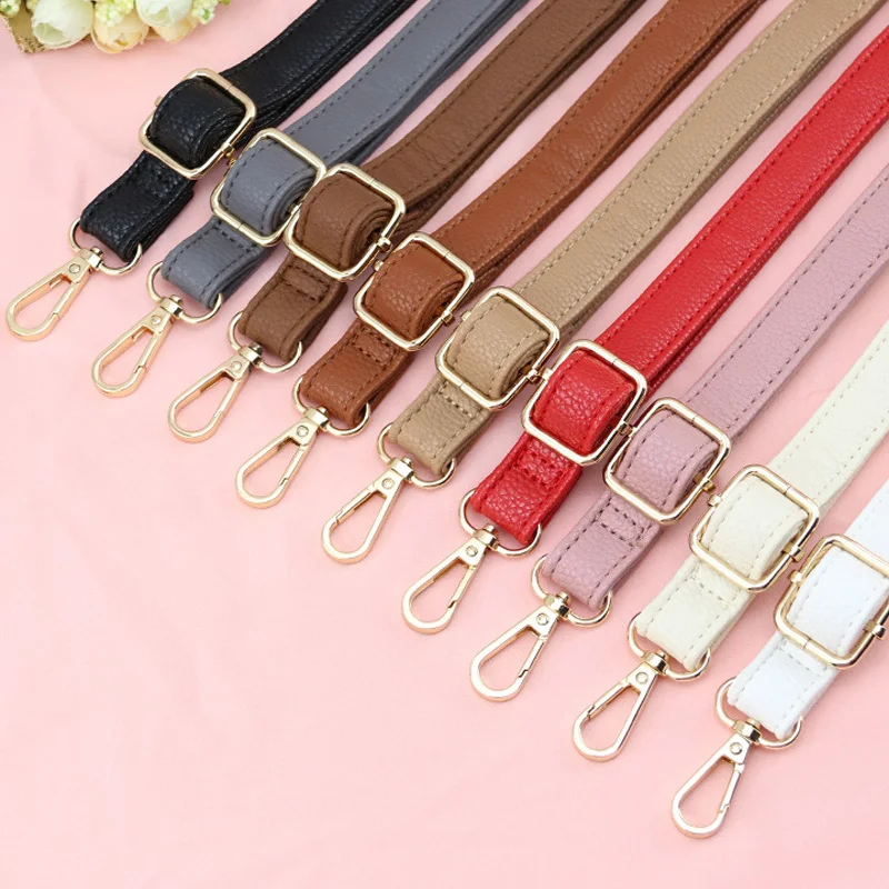 Litchi Pattern Long Adjustable PU Leather Bag Strap For Crossbody  Shoulder Bag Strap Replacement Accessories For Handbags New