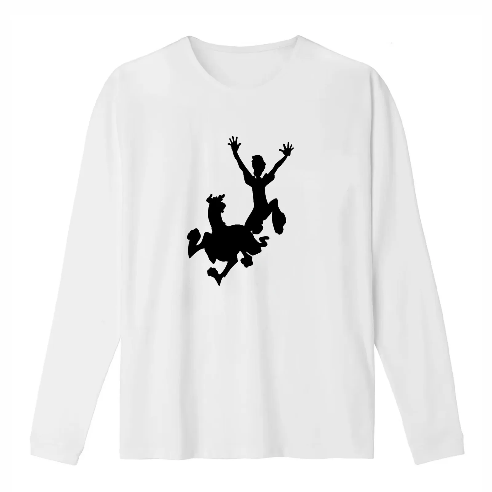 Mystery gang silhouette T-Shirt Summer Casual Cotton Tee Oversized Streetwear Tops Vintage Graphic Print Unisex Men Women