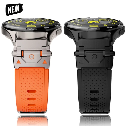 Imagen 1 del producto 22mm Silicone Watch Straps for Huawei GT5 4 3 2 46mm Watch 4/3 Pro Ultimate Men's Smartwatch Band for Amazfit GTR 4/3/2 Balance