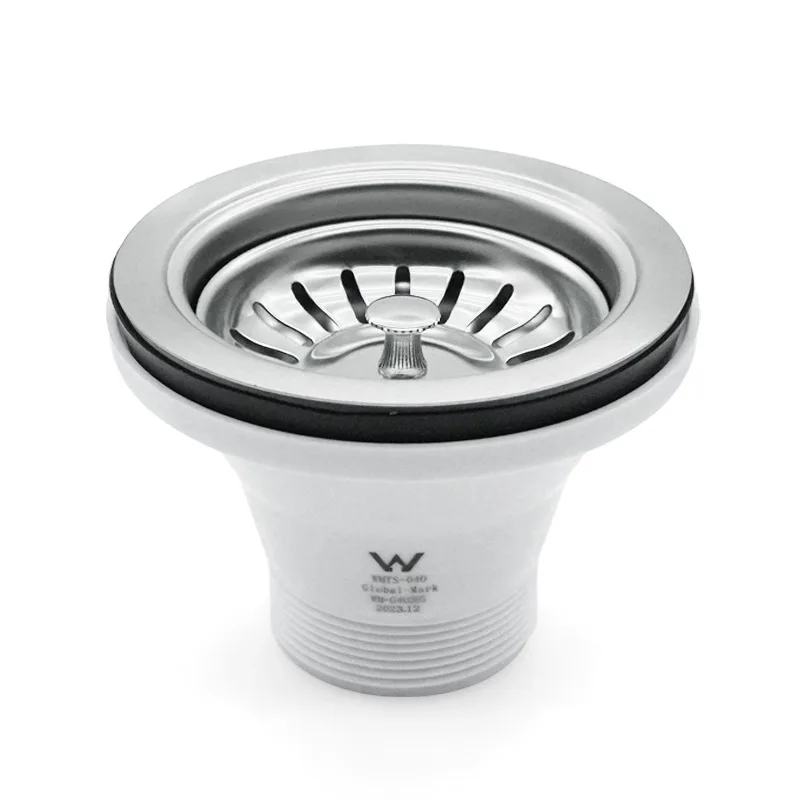 Drain Strainer Sink Strainer Hair Catcher Stainless Steel Waster Filter White Anti Clogging Kitchen Sink Drain with Watermark
