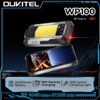 OUKITEL WP100 Rugged Phone - 33000mAh, Laser Rangefinder, Camping Light, 200MP, 36GB+512GB, 6.8\