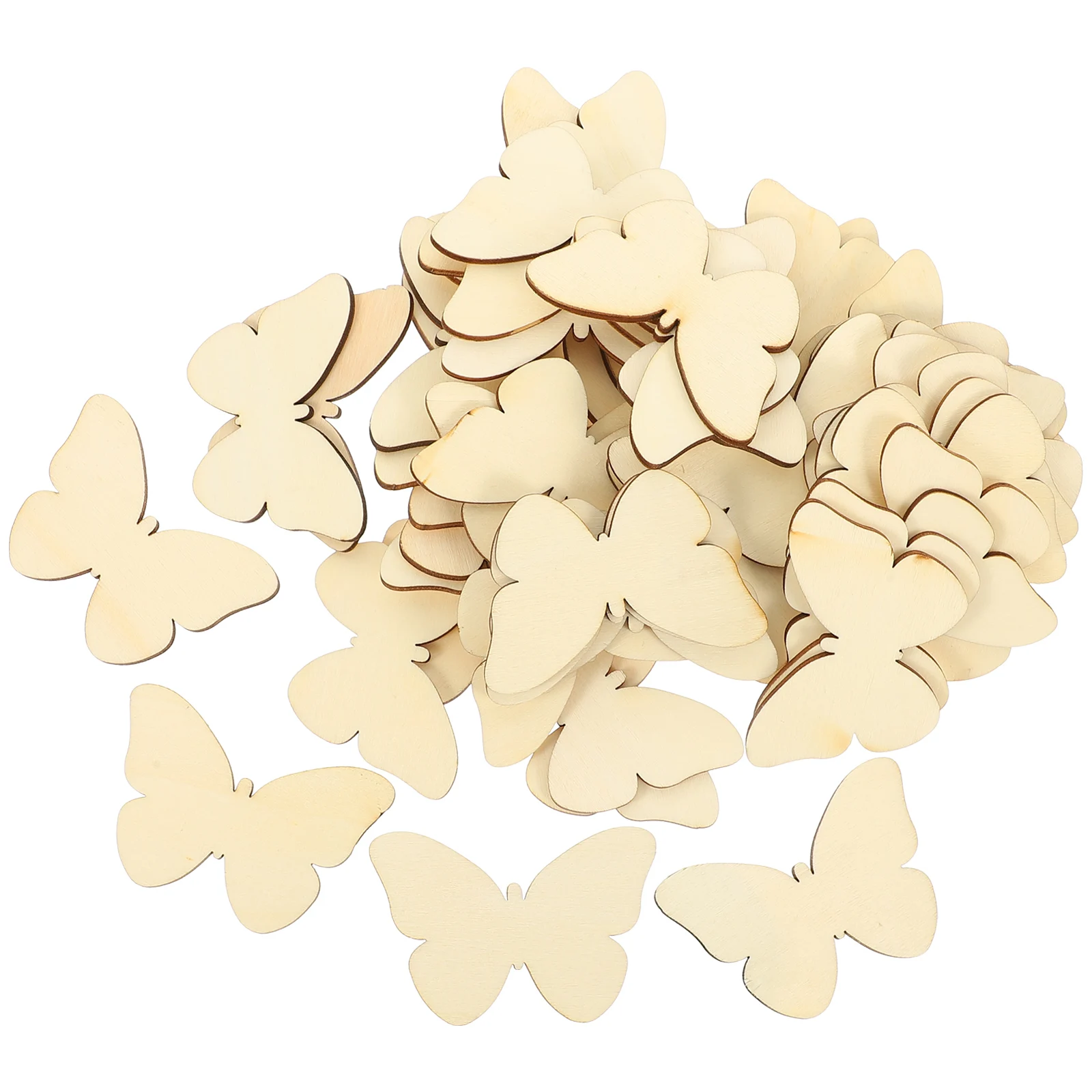 

DIY Butterfly Patch Wooden Figurines Craft Decorations Unfinished Wood Slices Discs Home Child Ornament Wedding Valentines