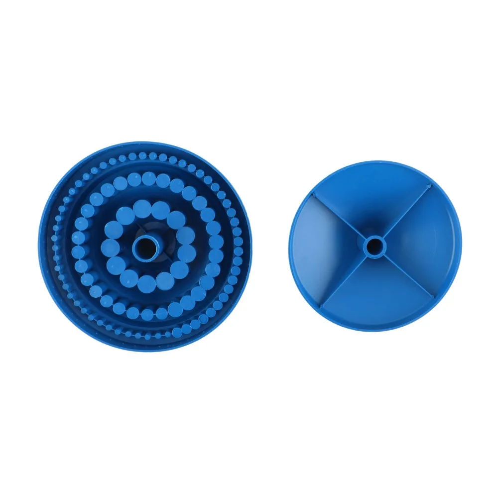 100 Holes Drill Bit Storage Case 1-13mm Diameter Round Shape Rotary Tool Bit Holder Rotatable Design Hard Plastic