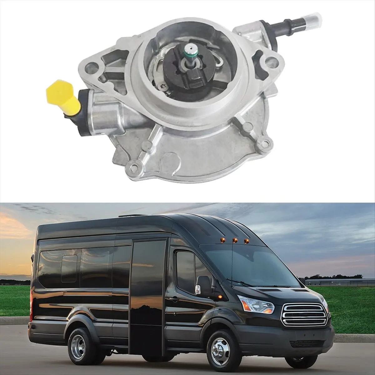 #60C (Silver)Brake Booster Vacuum Pump for Ford TRANSIT Bus 2.2,Automotive Parts & Accessories