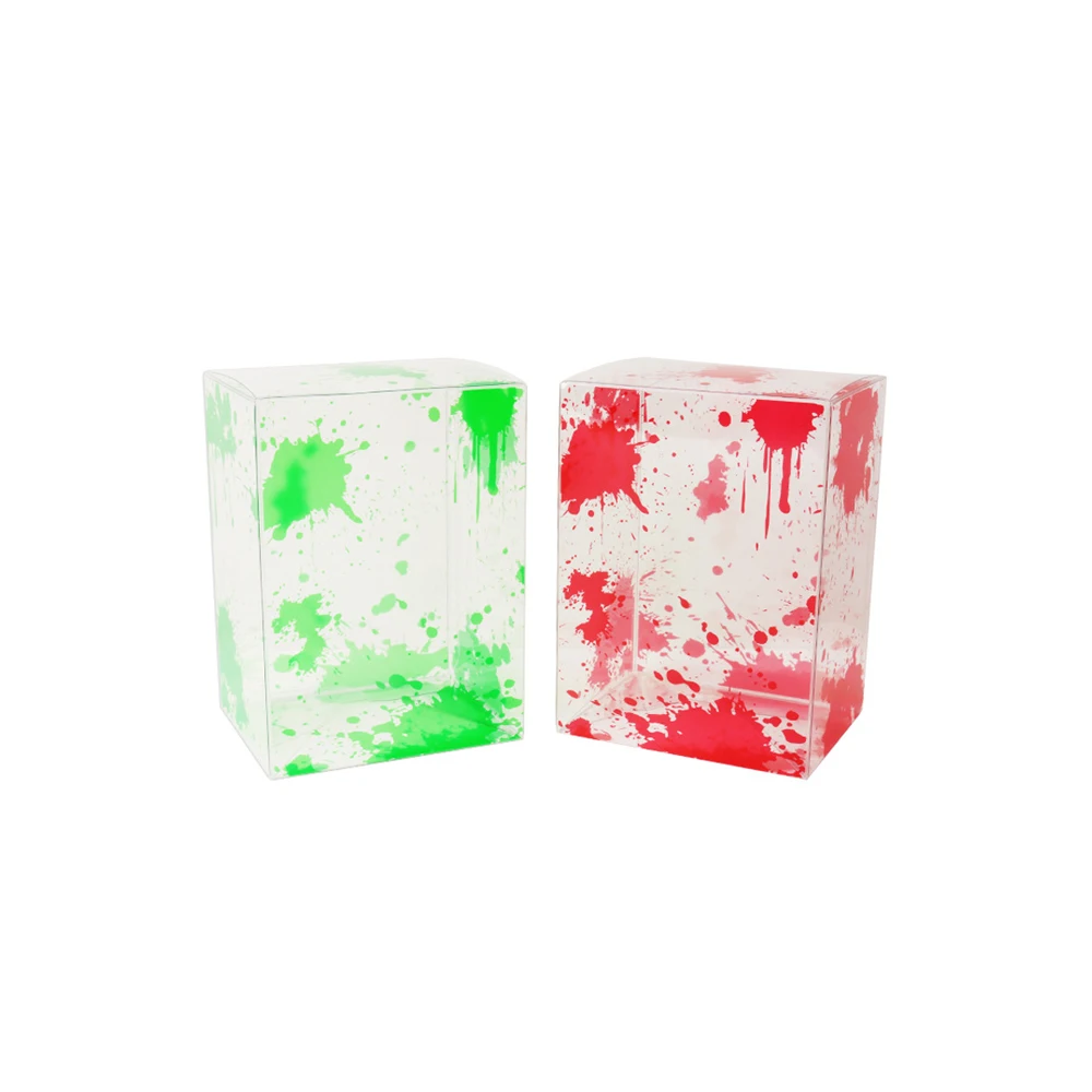 4 inch  Transparent Display  PET  plastic cover For Funko pop  for Blood Splatter Design  Edition storage box