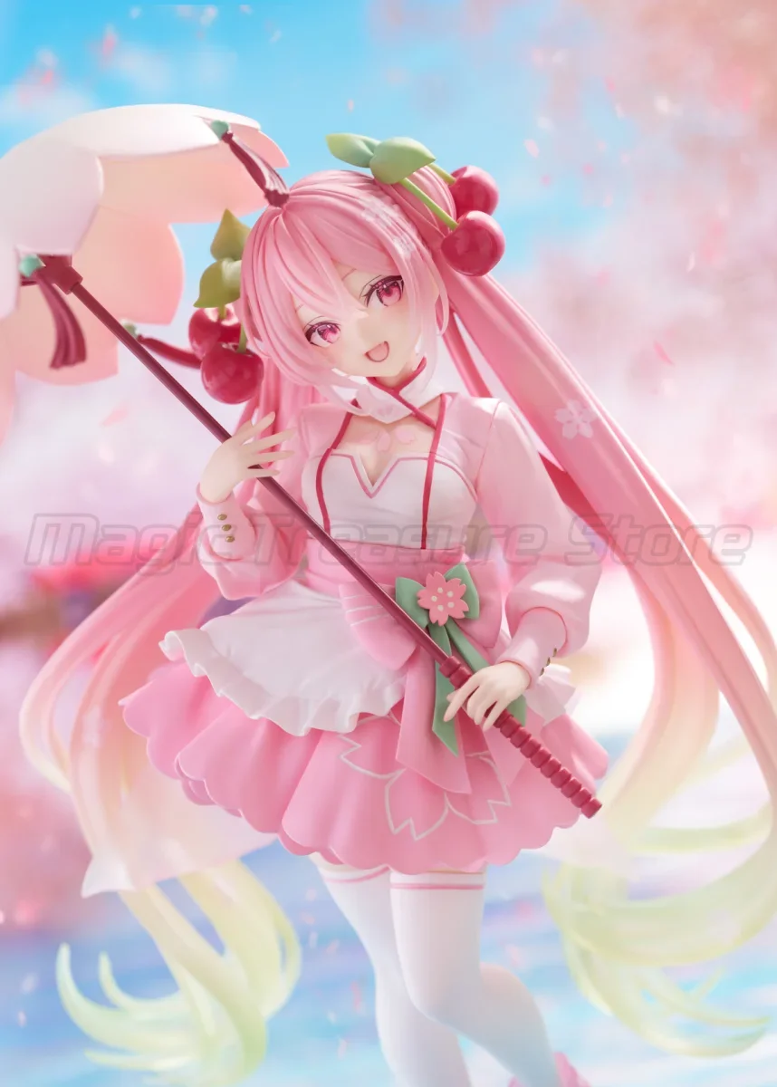 【mt】taito-amp-ピアプロ-初音ミク-サクラ-フューチャーサクラドレス-アニメフィギュア-h21cm