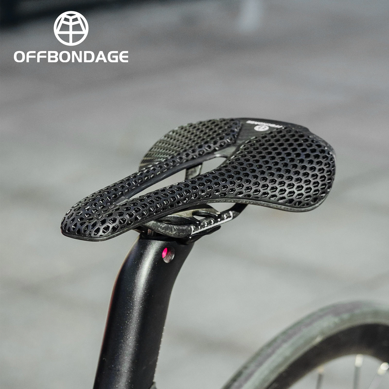 OFFBONDAGE 3D Printed Bike Carbon Saddle Super Light Road MTB Racing EVA Saddles Bicycle Seat Cushion Cycling Seating Part