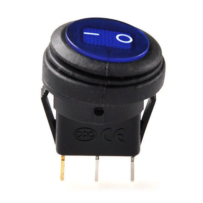 Simple 50 Pcs 12V 20A Waterproof Round On/Off Rocker Switch Car Auto Boat SPST