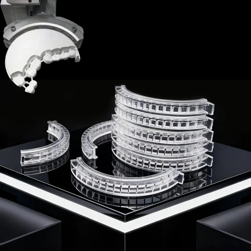 

10 шт. одноразовых C-образных держателей для циркониевых блоков, аксессуары для 5-осевых зуботехнических фрезерных станков