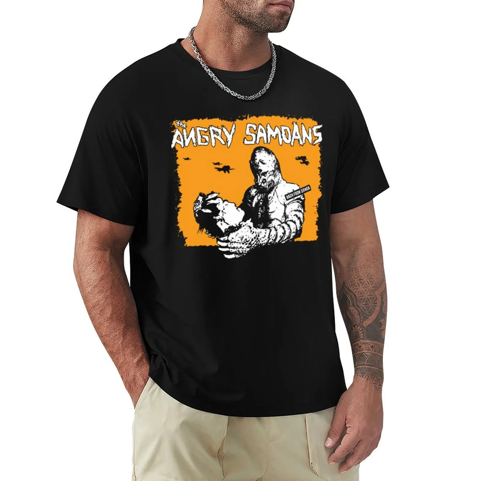 The Angry Samoans Back From Samoa T-Shirt man t shirts cotton T-Shirt
