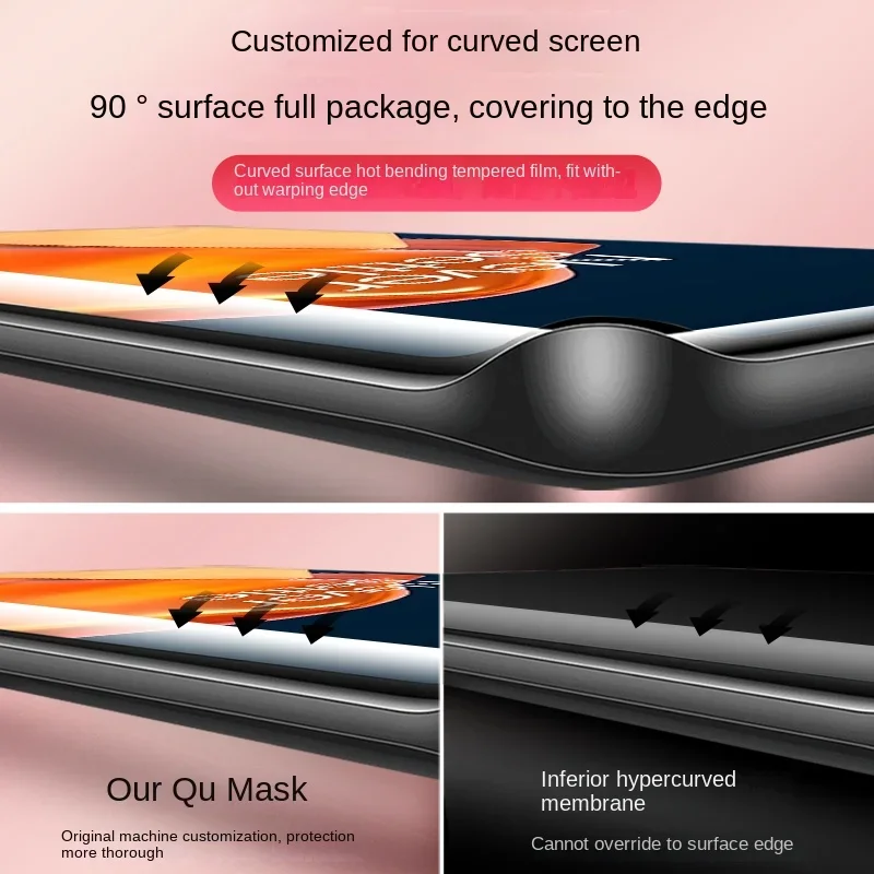 1-4Pcs/lot 3D Screen Protector Glass For OnePlus 9 Pro Tempered Glass Film